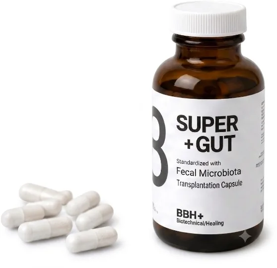 SUPER GUT — 장용성 캡슐 형태의 경구용 분변 미생물총 이식 캡슐